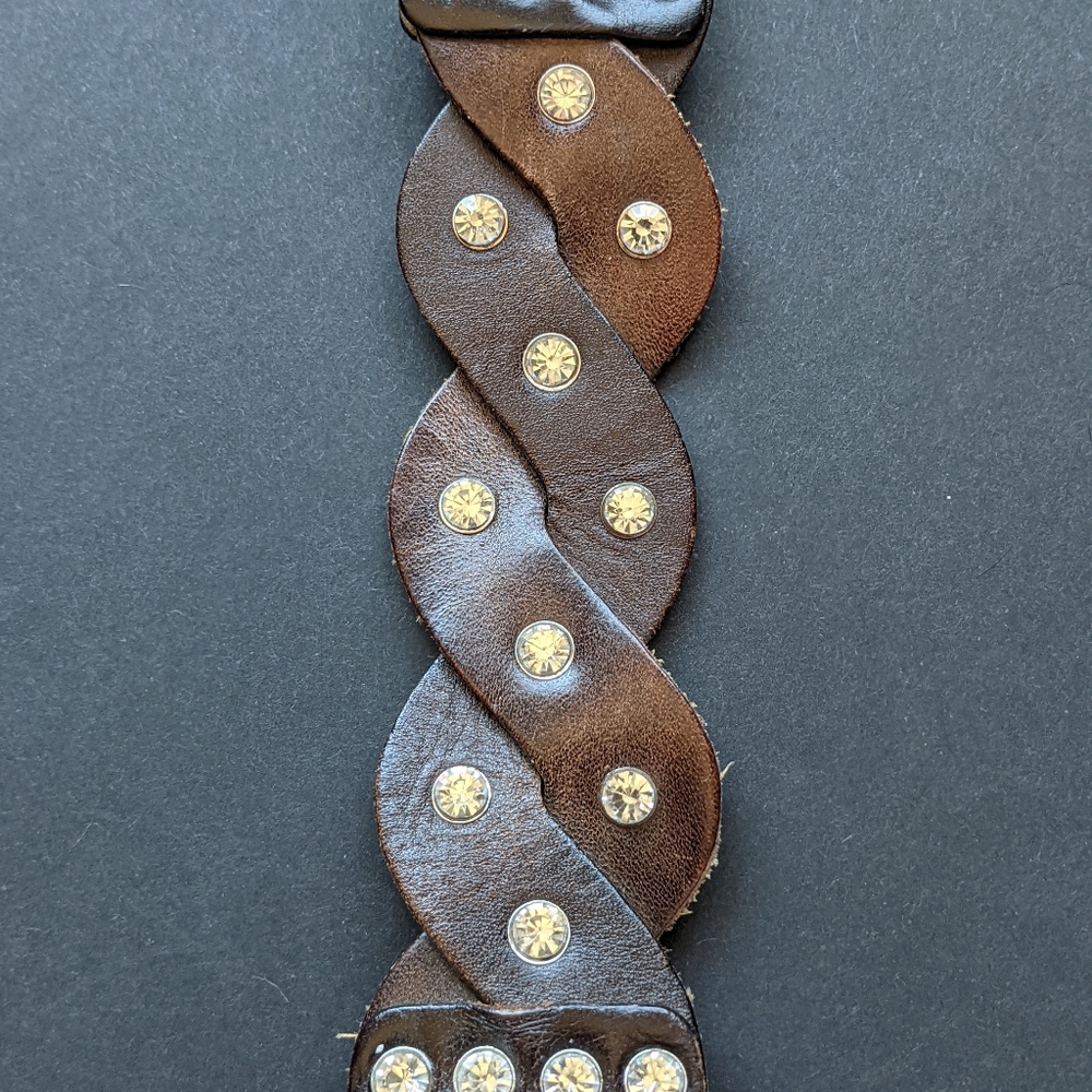 Women's Studded Leather Belt - L - Picture 7 of 7